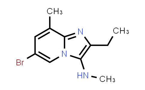2091201 - 6-BROMO-2-ETHYL-N,8-DIMETHYLIMIDAZO[1,2-A]PYRIDIN-3-AMINE | CAS 1628264-07-2